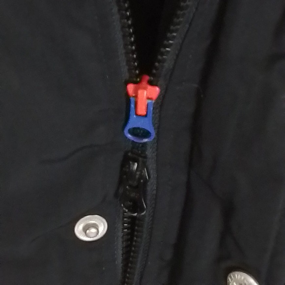 RARE 90s Adidas Originals Pakaian‎ Logo L Black Down Feather Coat - Picture 14 of 16